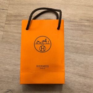 Hermes Vibrant Orange Gift Bag